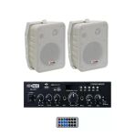 Ekonomi Wall Paket-2W Anfi Ve Duvar Hoparlörü Seti (1 Anfi 2 Hoparlör)