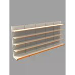 Ekonomik 5'Li Market Rafı Duvar Ünitesi - 40X75x220 Cm 40A/30*4 Teşhir