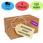 Ekonomik Paket Belbantlı Hasta Bezi Extra Büyük Boy (XL) 30'lu 120 Adet