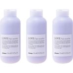 Ekonomik Üçlü Davines Love Hair Smoother Düzleştirici Saç Kremi 150ML - %100 Orijinal %100 Doğal - Standart
