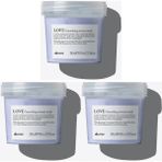 Ekonomik Üçlü Davines Love Smoothing Instant Mask Kabarma Önleyici Hızlı Saç Maskesi 250ML - %100 Orijinal %100 Doğal - Standart