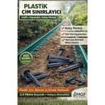 Ekoplas MGF Çim Sınırlayıcı - Ayırıcı 25m Düz Yeşil - Plastik Bordür - Taş Ayrıcı Sınırlayıcı