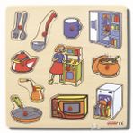 Ekoplay Mutfak Ahşap Yapboz (30 x 30 cm)