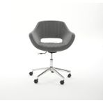 Ekopol Sandalye Yönsüz Baby Face Ekstra Süngerli Yıldız Ayak (Ayarlanabilir) Lüks Monaco | Ev, Ofis, Çocuk Odası Sandalyesi - Gri
