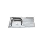 Ekosan 43,5 X 86, Ankastre, Paslanmaz Evye Lavabo Sol , Damlalık Sağ