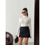 Ekose Mini Etek - Siyah - L