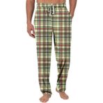 Ekose pijama dipleri erkekler Loung Mens Buffalo ekose pijama pantolon artı boyutu erkek uyku pantolon elastik bel ve cep pantolon gecelik, A02 Yeşil, XL