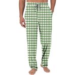 Ekose pijama dipleri erkekler Loung Mens Buffalo ekose pijama pantolon artı boyutu erkek uyku pantolon elastik bel ve cep pantolon gecelik, A04 Yeşil, 3XL