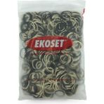 Ekoset 1000 Adet Küçük Paket Lastiği Siyah Beyaz 40 mm - Siyah - Beyaz
