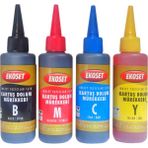 Ekoset Brother Tanklı yazıcılar için uyumlu mürekkep 4 renk 100 ml - Renkli