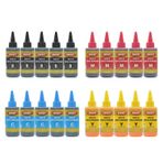 Ekoset Canon uyumlu Bitmeyen Kartuş mürekkebi 4 renk 4x500ml