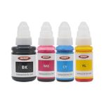 Ekoset Canon Uyumlu Mürekkep Tanklı yazıcılar için 4 Renk