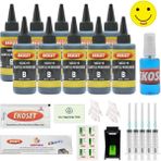 Ekoset HP 1000 2000 3000 1050A HP 301 Uyumlu Siyah 10'lu Dolum Set