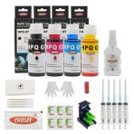 Ekoset hp 304 hp 302 hp 301 hp 650 hp 652 uyumlu Kartuş Dolum Seti