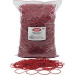 Ekoset Kauçuk Renkli Paket Ambalaj Para Lastiği Kırmızı 70 mm 1Kg