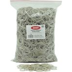Ekoset Kauçuk Renkli Paket Ambalaj Toka Maydonoz Para Lastiği Beyaz 1Kg 40 mm