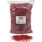 Ekoset Kauçuk Renkli Paket Ambalaj Toka Maydonoz Para Lastiği Kırmızı 1Kg 40 mm