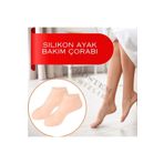Ekostem Silikon Nemlendirici Spa Jeli Topuk Çorap - Ayak Bakımı Çorabı