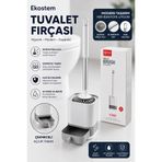 Ekostem Silikon Uçlu Hazneli Tuvalet Fırçası Seti - Tuvalet ve Klozet Temizleme Fırçası