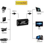 Ekran Görüntüsü Kayıt, Ses Video Capture Yakalama Kartı 1080P 30Fps Hdmi - Usb Yakalama Kartı, Yüksek Çözünürlük, Yayın, Oyun Video Kaydı İçin İdeal