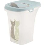 Ekru 6 Litre Kedi Mama Saklama Kabı, Pratik ve Şık Saklama Çözümü - Seçenek 1