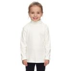 Ekru Basic Kız Çocuk Çıtçıtlı Tam Balıkçı Yaka Şardonlu Kışlık Uzun Kollu Tişört - 2 Yaş