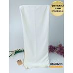 Ekru Bebek Battaniyesi %100 Pamuklu, Çok Amaçlı, Taraflı, 85X85, Hediye Için Uygun - Ahşap - Beyaz - Seçenek 1