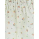 Ekru Çiçekli Kız Bebek Gabardin Şort