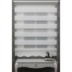 Ekru Geniş Plise Etek Dilimli Zebra Stor Güneşlik Perde - 40 x 180 cm
