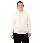 Ekru Kadın Hoodie, Kanguru Cepli, Kapüşonlu, 3 İplik Kumaş M