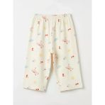 Ekru Kız Bebek Kaprili Pijama Takımı