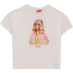 Ekru Kız Çocuk Baskılı T-Shirt BRB5SG-TST6016