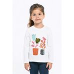 Ekru Kız Çocuk Sweatshirt
