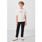 Ekru Pamuklu Yumuşak Dokulu Oversize Baskılı Erkek Çocuk T-Shirt - 11285