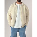Ekru Peluş Hırka COC1173