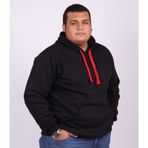 Eks Büyük Beden Erkek Kapşonlu Sweatshirt lacivert