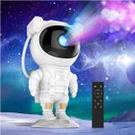 EKS Ticaret Astronot Galaxy Projektör, Gemmac LED Yildizli Gökyüzü Projektörü, Çocuk Gece Lambasi Projektör, U-white - Altın - Siyah