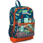 EKS Ticaret Coral High Kids Civit Neon Turuncu Kaykay Desenli Dört Bölmeli Okul Sırt Çantası 23723