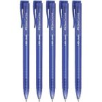 EKS Ticaret Faber Castell 1425 Auto Mavi Tükenmez Kalem 5'li Set FABER-1425