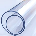 Ekstra Ağır Hizmet Tipi Vinil Masa Örtüsü - 3 mm Kalınlık, Kaymaz ve Dökülmeye Dayanıklı Şeffaf Masa Koruyucu, Kahve ve Yemek Masaları, Yazı Masaları için - 61 (100x150 cm/39x59 inç)