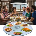 Ekstra Büyük 2047 İnç Cam Tembel Susan TurntableClear Yuvarlak Yemek Masası Tepsi nizer Mutfak Partileri ve Eğlence için Yemek Masaları için Mükemmel