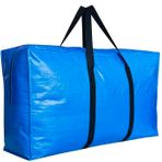 Ekstra Büyük Saklama Çantaları, Jumbo Hareketli Çadır Saklama Çantaları, Seyahat için Su Geçirmez Katlanabilir Büyük Mavi XL Spor Çantası, 38x22x11 inç - 1 Paket