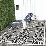 Ekstra Büyük Su Geçirmez Bahçe Halısı 200x300 Geometrik Motifler Kaymaz Dış Mekan Halı Veranda Ahşap Güverte için Dikdörtgen Dış Mekan Halısı Bahçe için