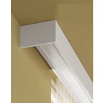 Ekstra Uzun Beyaz Perde Parça Valance Korniş Çift Ra Nano Sessiz Yatak Odası Pencere Kaset Duvar Montaj 6.6m/260in/25ft Pelmet Kurulu Kutusu