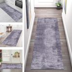 Ekstra Uzun Mor Halı Yolluk 110 x 400 CM - Kaymaz Yıkanabilir Koridor Paspası, Kaymaz Mutfak ve Oturma Odası Halısı, Koridor ve Paspas Kullanımı için Özel Uzunluklar 40-120 CM