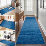 Ekstra Uzun Yolluk Halı 80x300 cm Yıkanabilir Kaymaz Koridor Halısı Dayanıklı İç Mekan Kapı Paspası ve Merdiven Halısı Mutfak Girişi, Oturma Odası ve Koridorlar için