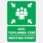Ekstrafix 25x35 cm Pvc Fosforlu Acil Toplanma Yeri Sticker