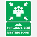 Ekstrafix 25x35 cm Pvc Fosforlu Acil Toplanma Yeri Sticker