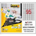 Ekstrafix Fix-5095 30 x 12 mm Lazer Etiket
