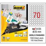 Ekstrafix Fix-5125 25 mm Lazer Etiket